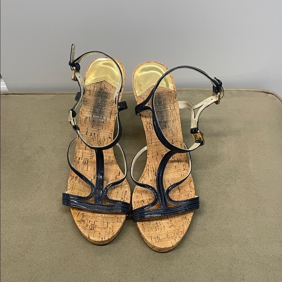 Elegant Blue Strappy Sandals MK - Picture 1 of 4